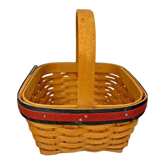 Longaberger 2001 ALL-AMERICAN STRAWBERRY BASKET Picnic Plaid Liner Protector COA - Picture 4 of 9